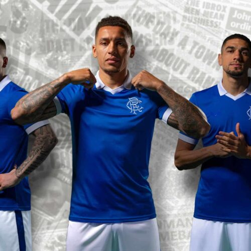 Image de l'article Un maillot rétro et sans sponsor pour les Rangers de Glasgow