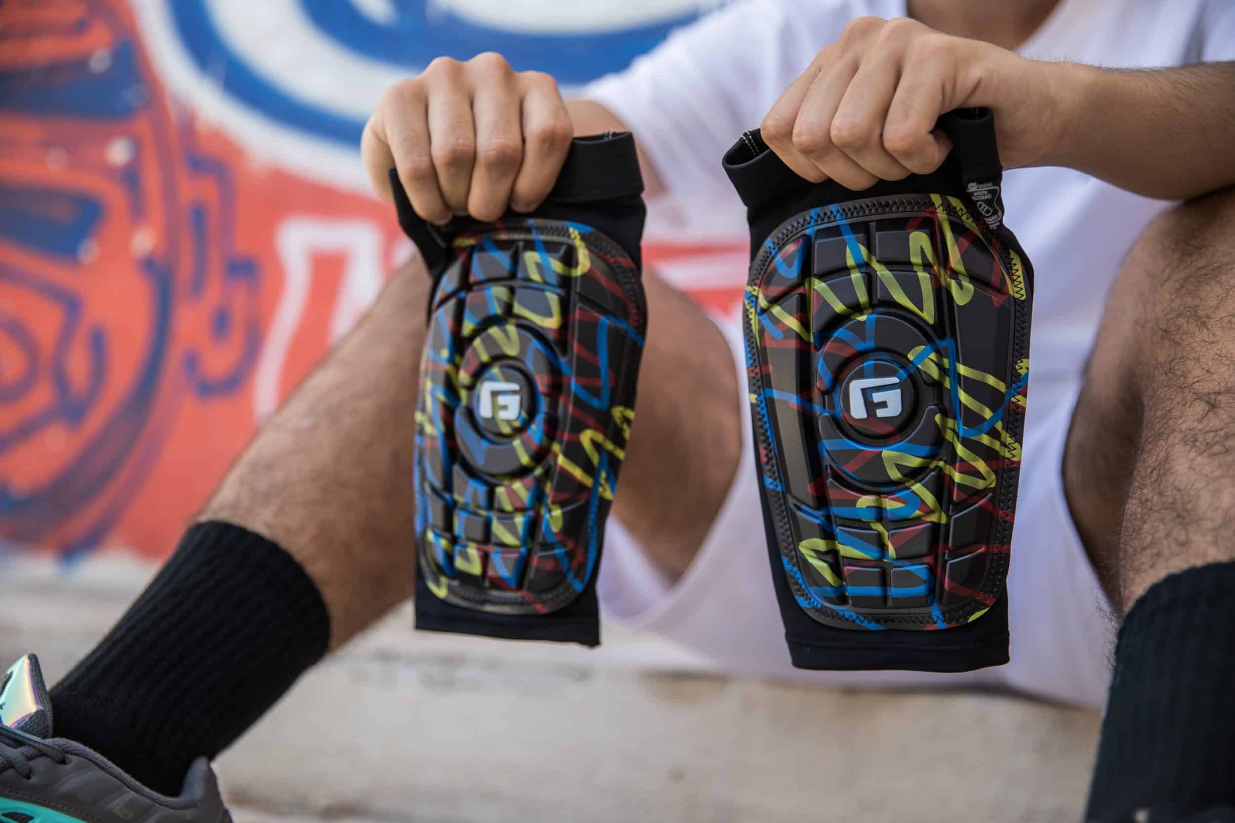 Un protège-tibia G-Form inspiré du graffiti - footpack.