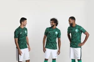 Un palmier sur les maillots Nike de l’Arabie Saoudite