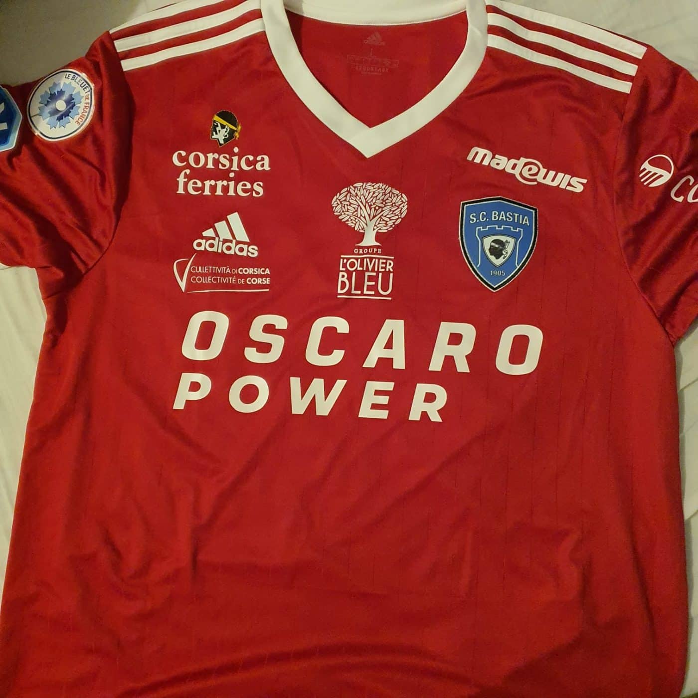 Maillot De Rugby De L’école De Bastia (scola Di Rugby) - Taille L - Bleu - Marque Force XV