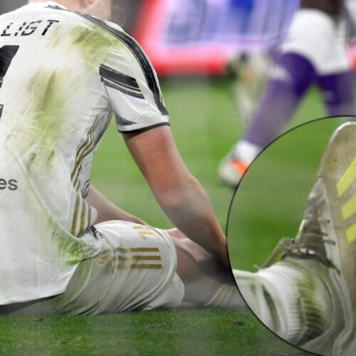 Image de l'article Depuis 8 mois, Matthijs De Ligt porte les mêmes crampons qu'il répare lui-même !