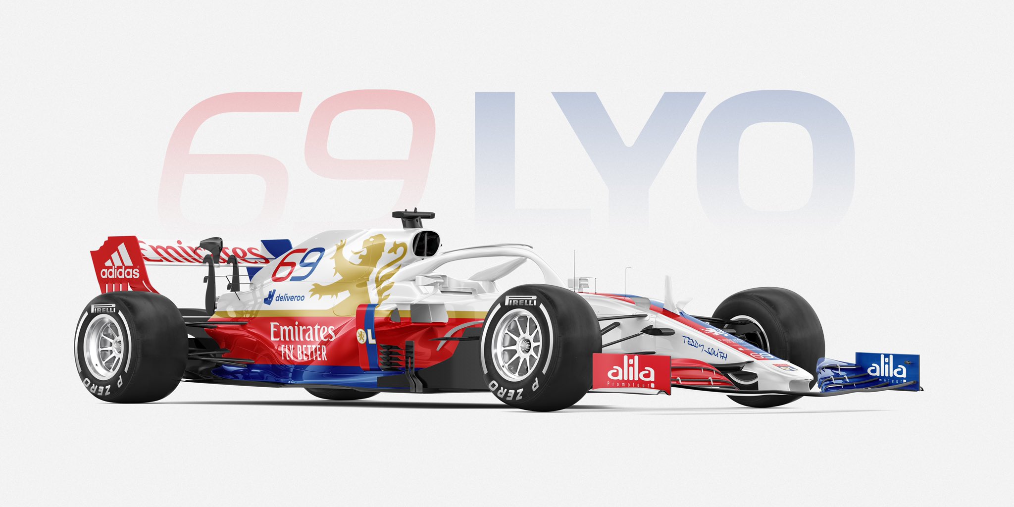 Des formule 1 aux couleurs des clubs de Ligue 1