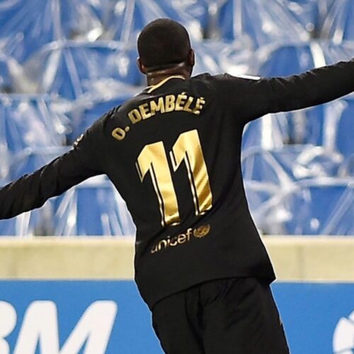 Image de l'article Quand Ousmane Dembélé réclame des maillots aux joueurs de Leeds United !