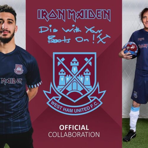 Image de l'article Iron Maiden est de retour sur le maillot de West Ham United !