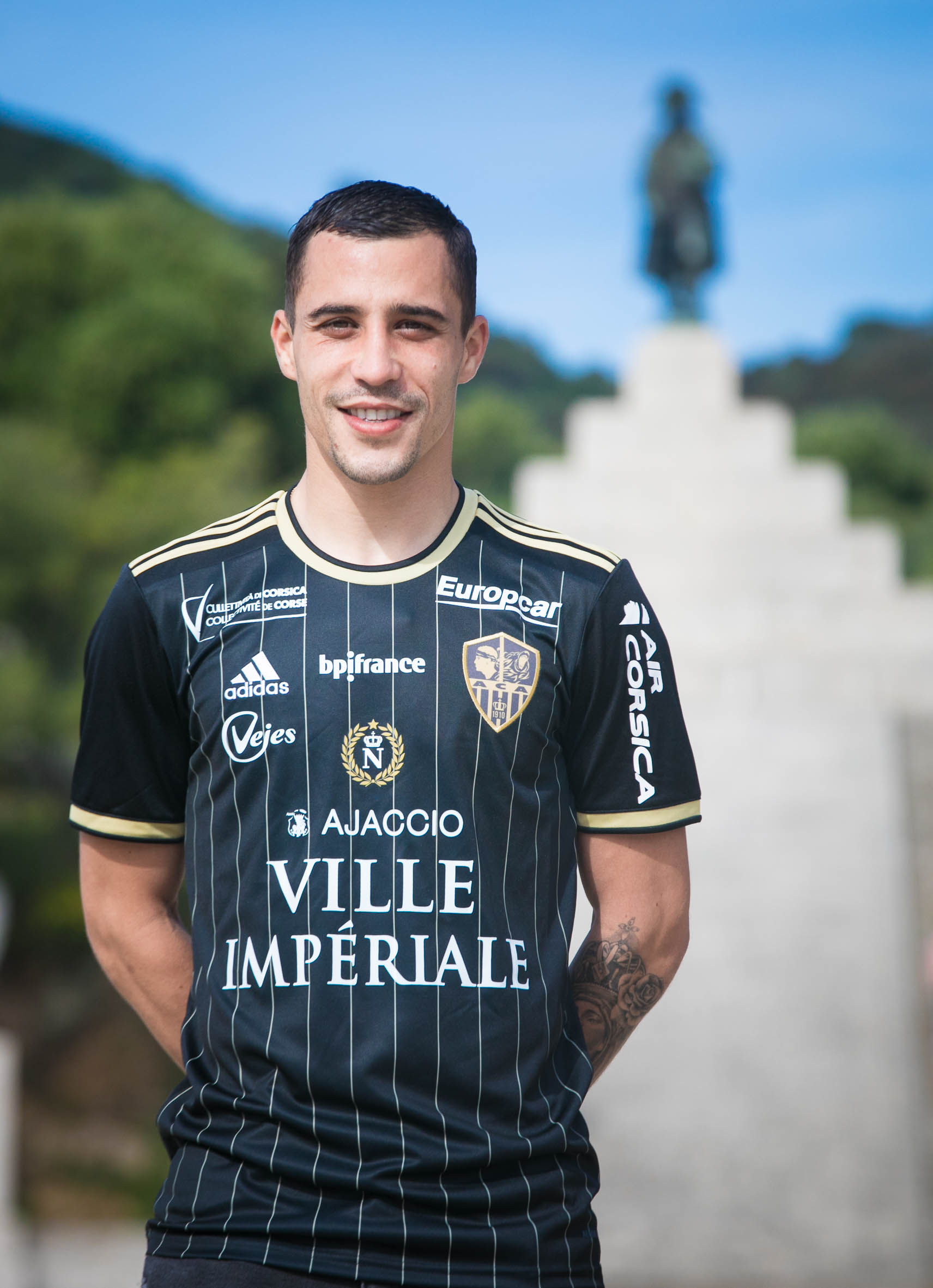 Maillot AC Ajaccio Napoléon contre Paris FC
