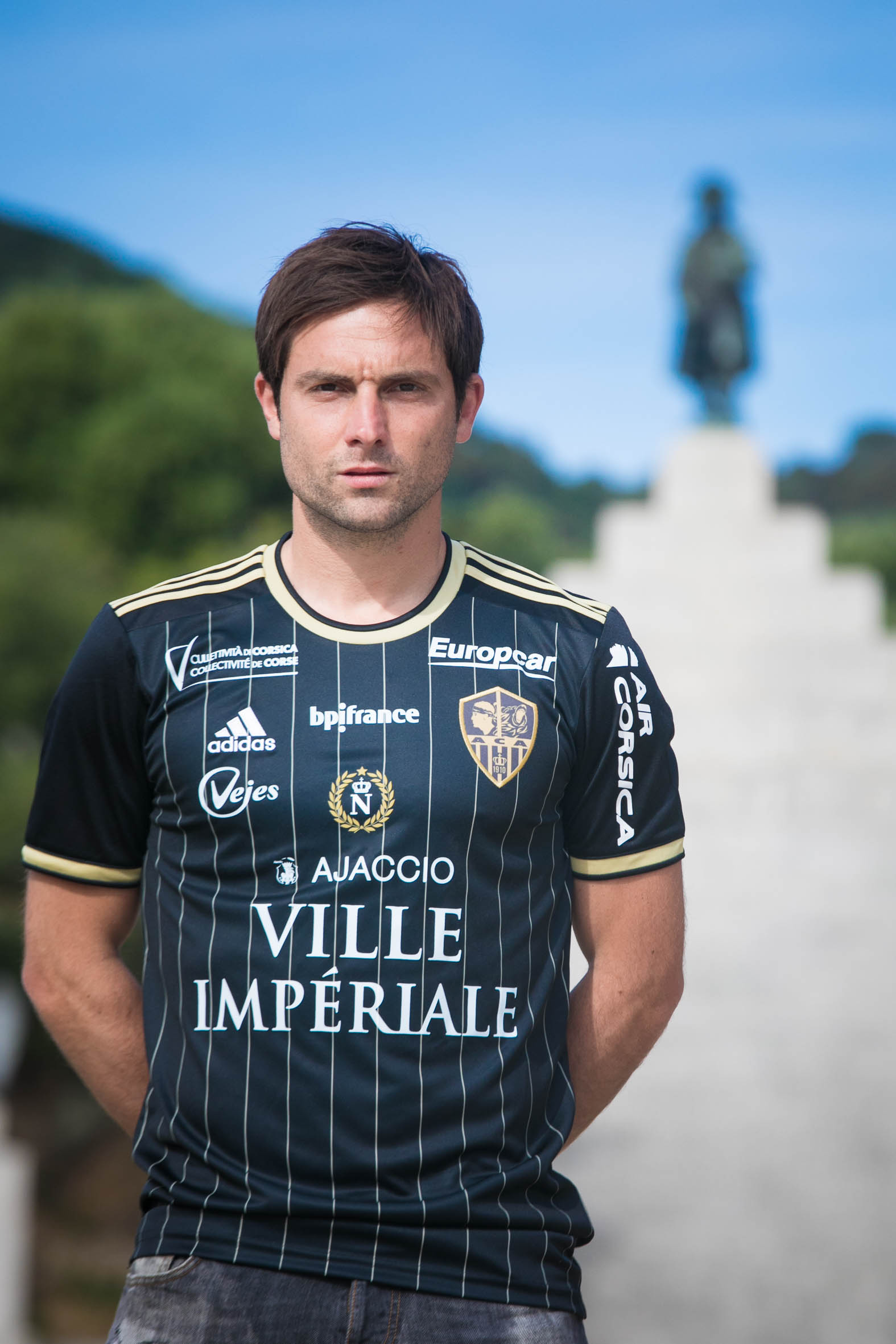 Maillot AC Ajaccio Napoléon contre Paris FC