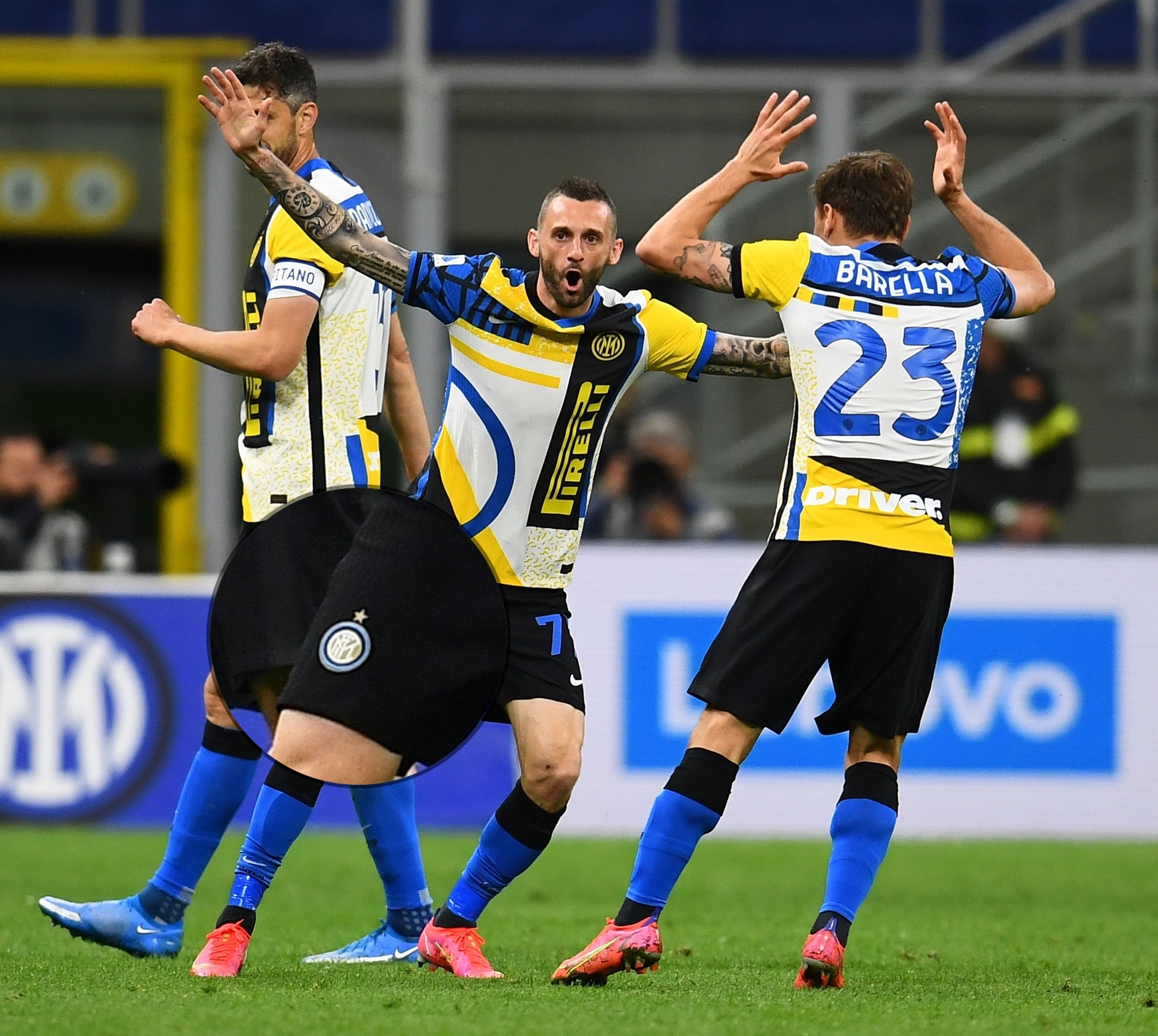 Maillot Inter Milan problème logo Brozovic