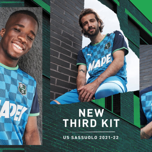 Image de l'article Les maillots de Sassuolo 2021-2022 officialisés par PUMA