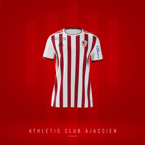 Image de l'article Les maillots de l'AC Ajaccio 2021-2022 dévoilés par le club