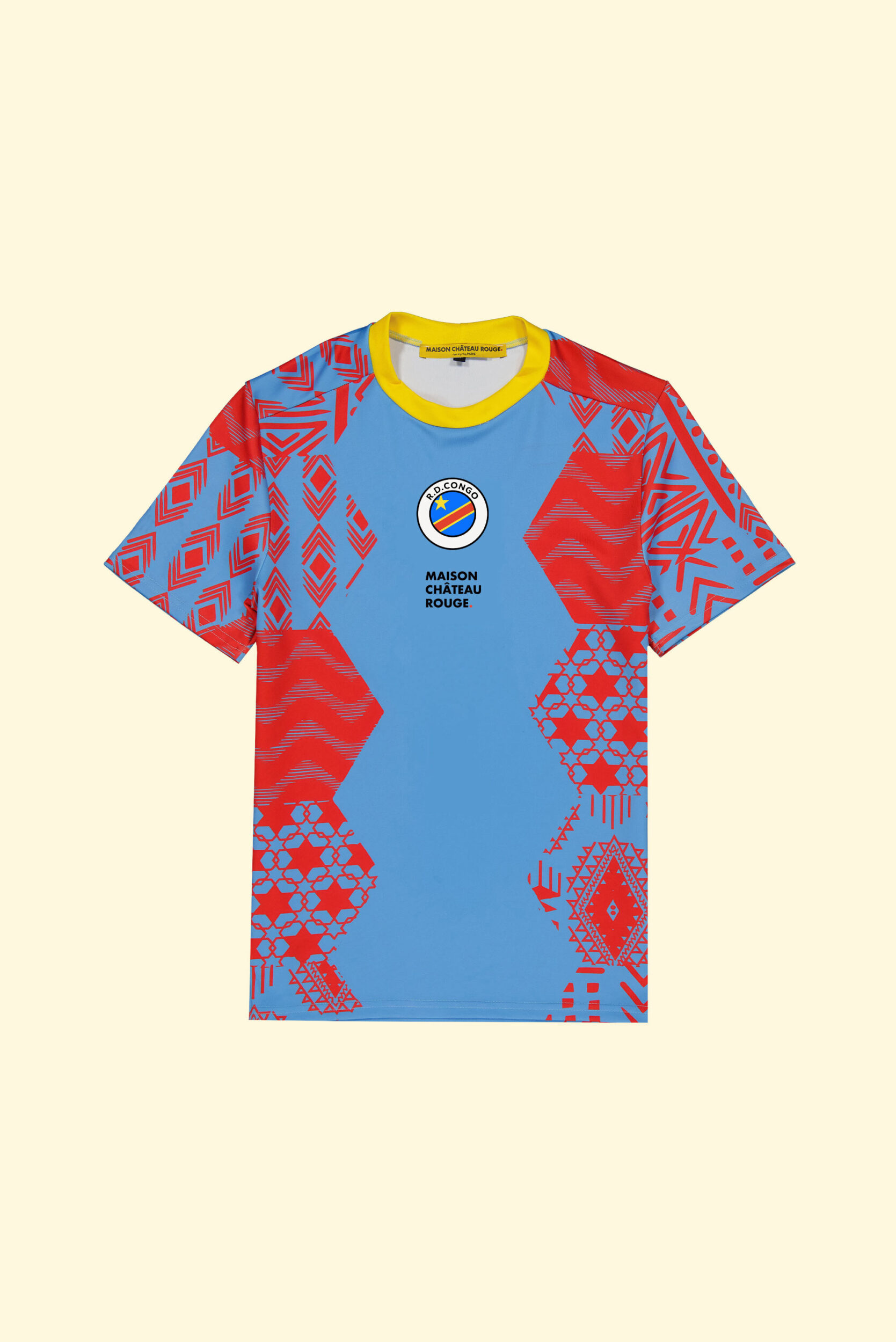 Maillot Congo RDC Maison Château Rouge CAN 18ème