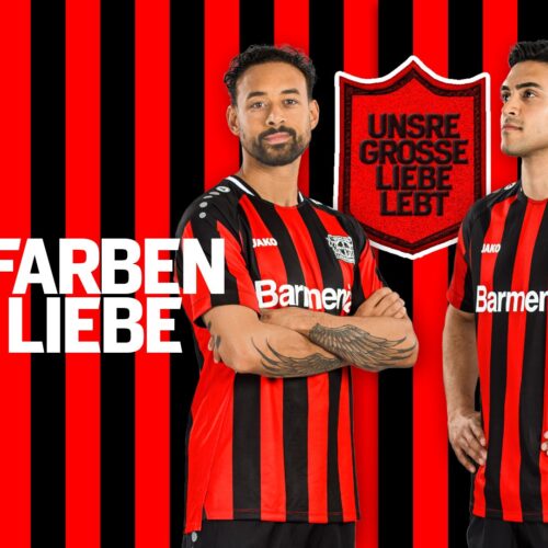 Image de l'article Les maillots du Bayer Leverkusen 2021-2022 dévoilés par Jako