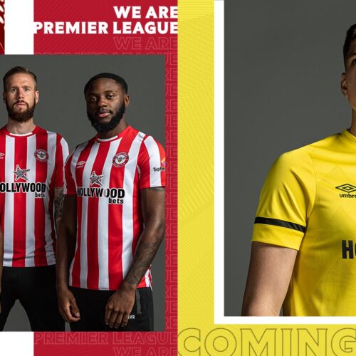 Image de l'article Les maillots de Brentford 2021-2022 dévoilés par Umbro