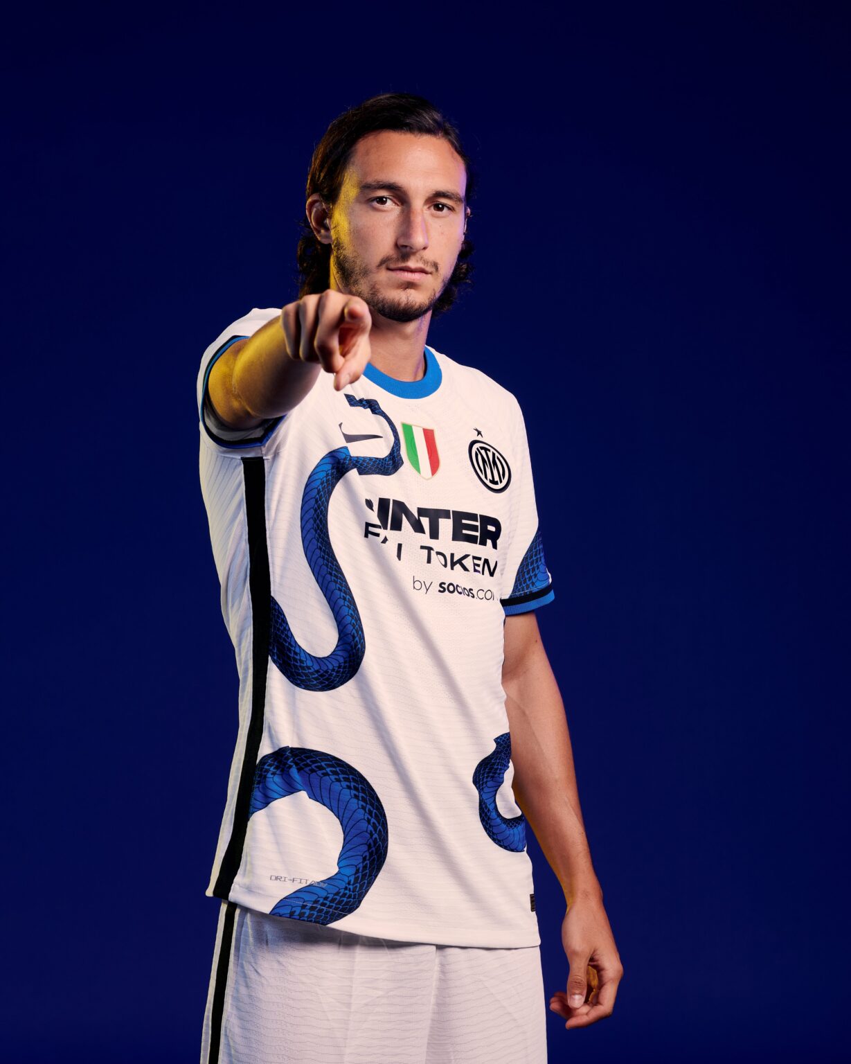 Maillot Extérieur Inter Milan 2021-2022 - Dzeko #9 - Réplique - Taille L (Occasion)