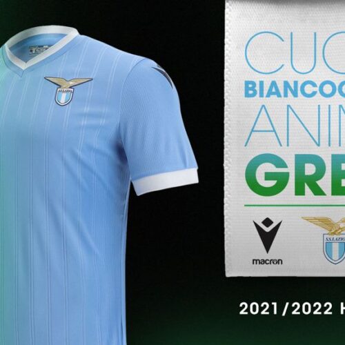 Image de l'article Les maillots de la Lazio Rome 2021-2022 lancés par Macron
