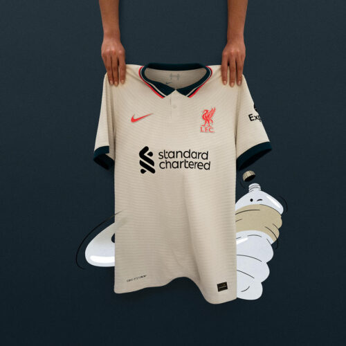 Image de l'article Liverpool et Nike dévoilent un maillot extérieur inspiré des années 90