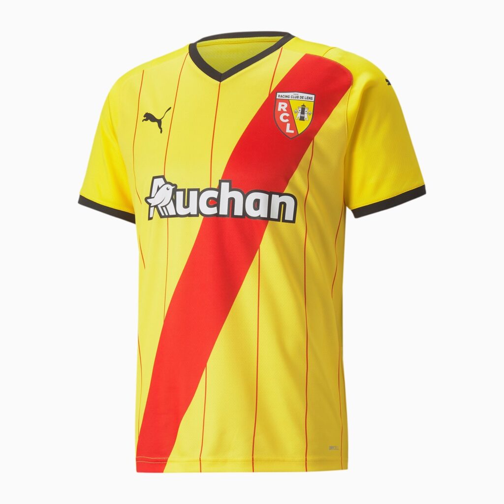 Maillot Football Macron RC Lens Les Corons - Maillot St Barbe Sang Or - Taille XL