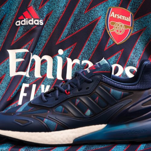 Image de l'article Des sneakers adidas aux couleurs des maillots third d’Arsenal, de la Juventus, de Man Utd et du Bayern