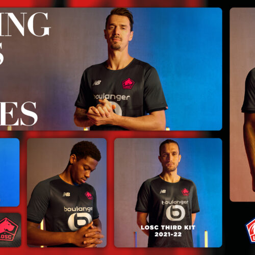 Image de l'article Du noir pour le nouveau maillot third du LOSC 2021-2022
