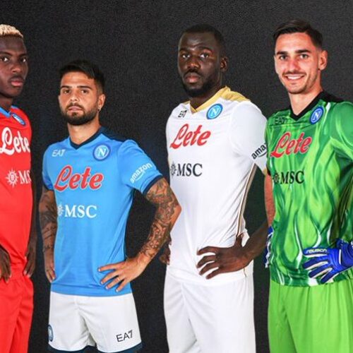 Image de l'article 125€ et pas de gamme réplica. Quand EA7 fait exploser les prix des maillots du Napoli