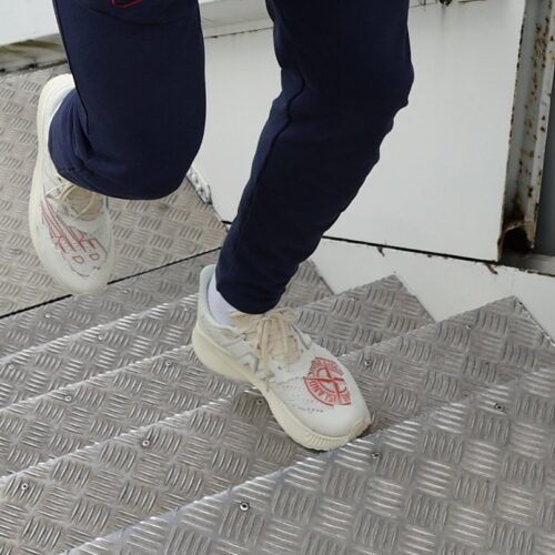 Image de l'article Une sneakers New Balance x Stone Island aux pieds de Raheem Sterling