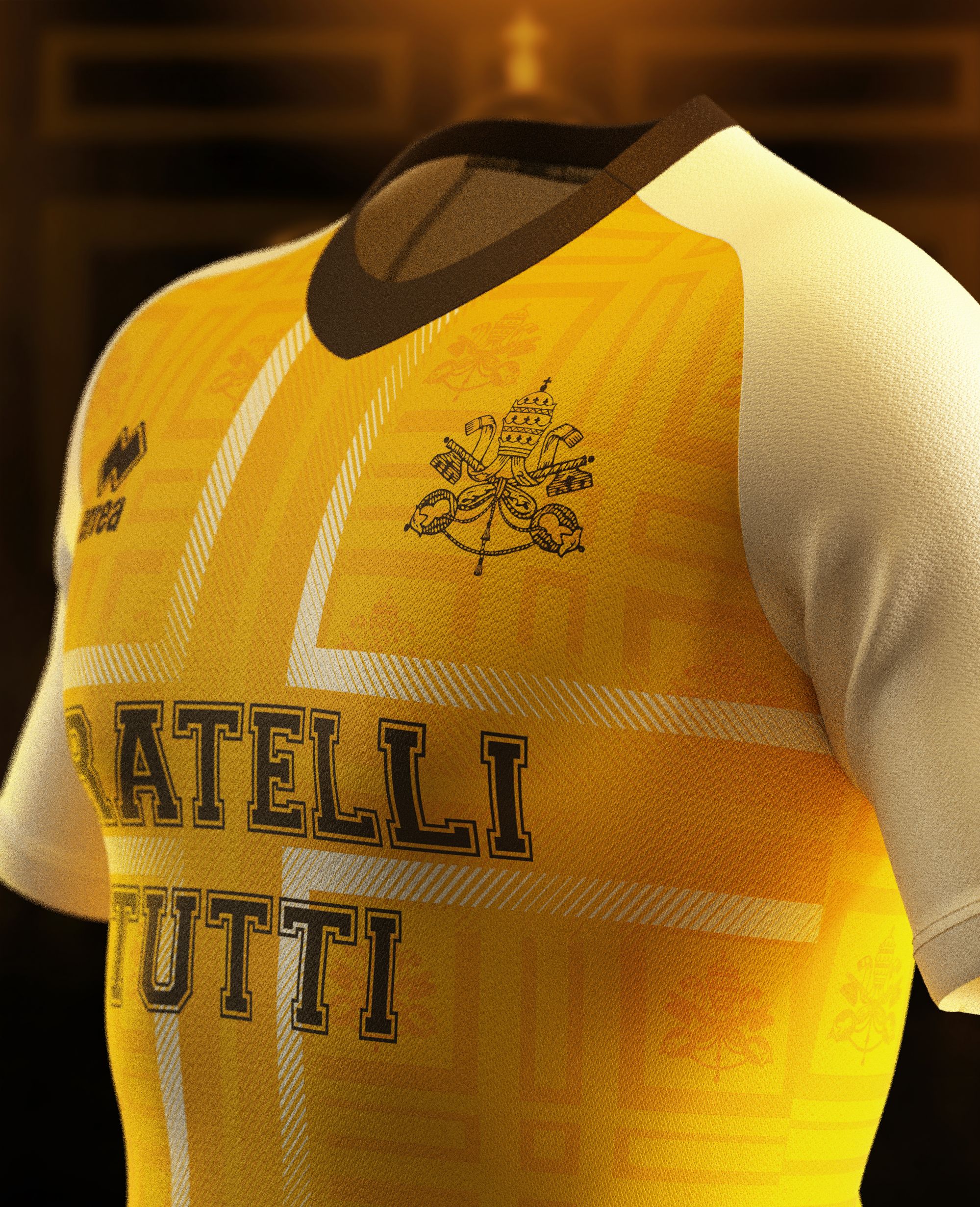 maillot fratelli tutti pape francois foot 3