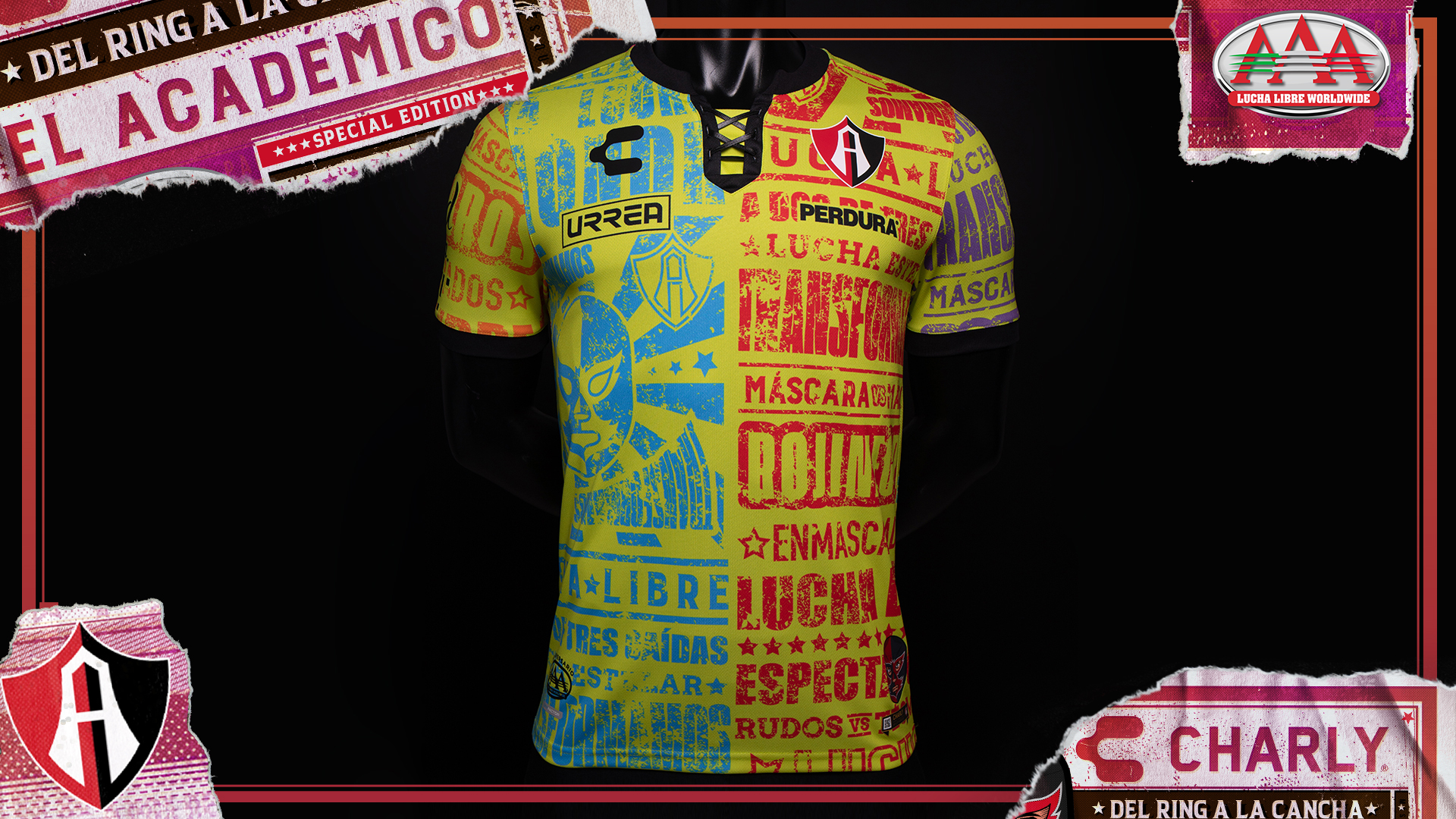 Maillot football mexicain - Lucha Libre - Charly Futbol