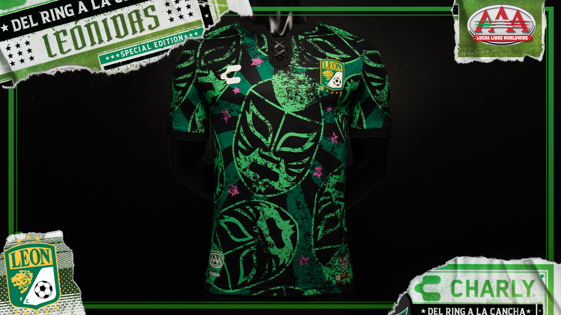 Maillot football mexicain - Lucha Libre - Charly Futbol