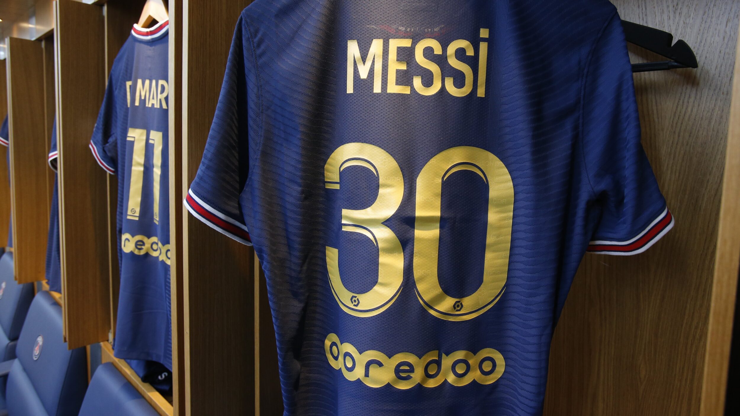 Flocage officiel PSG Europe third 2021/22 N°30 Messi (blanc) - Flocages