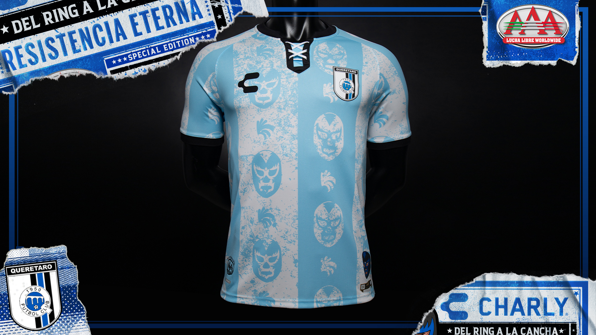 Maillot football mexicain - Lucha Libre - Charly Futbol