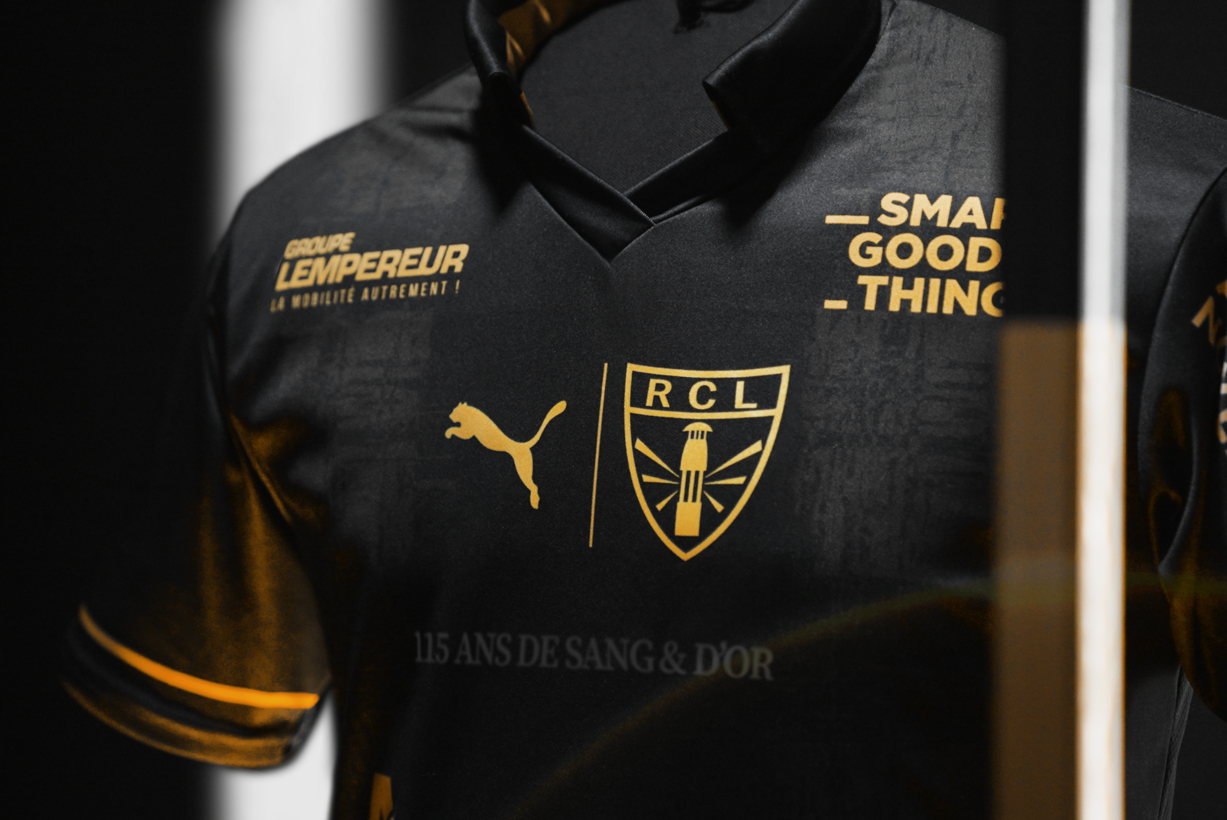 Maillot RC Lens noir/or Sainte-Barbe PUMA