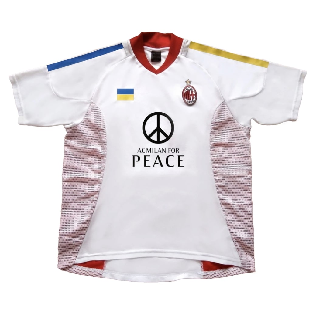 Maillot AC Milan réédition 2003 Ukraine Andry Shevchenko