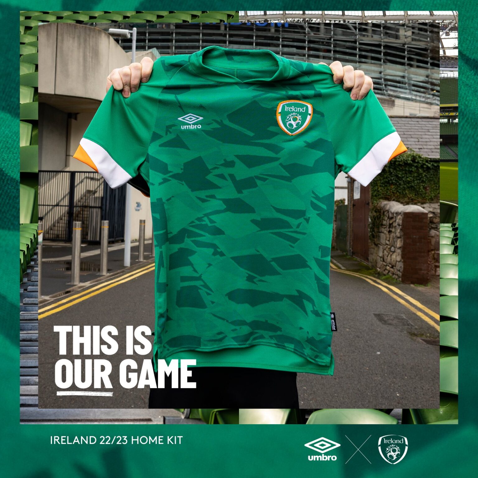 L'Irlande présente son nouveau maillot 2022 avec Umbro