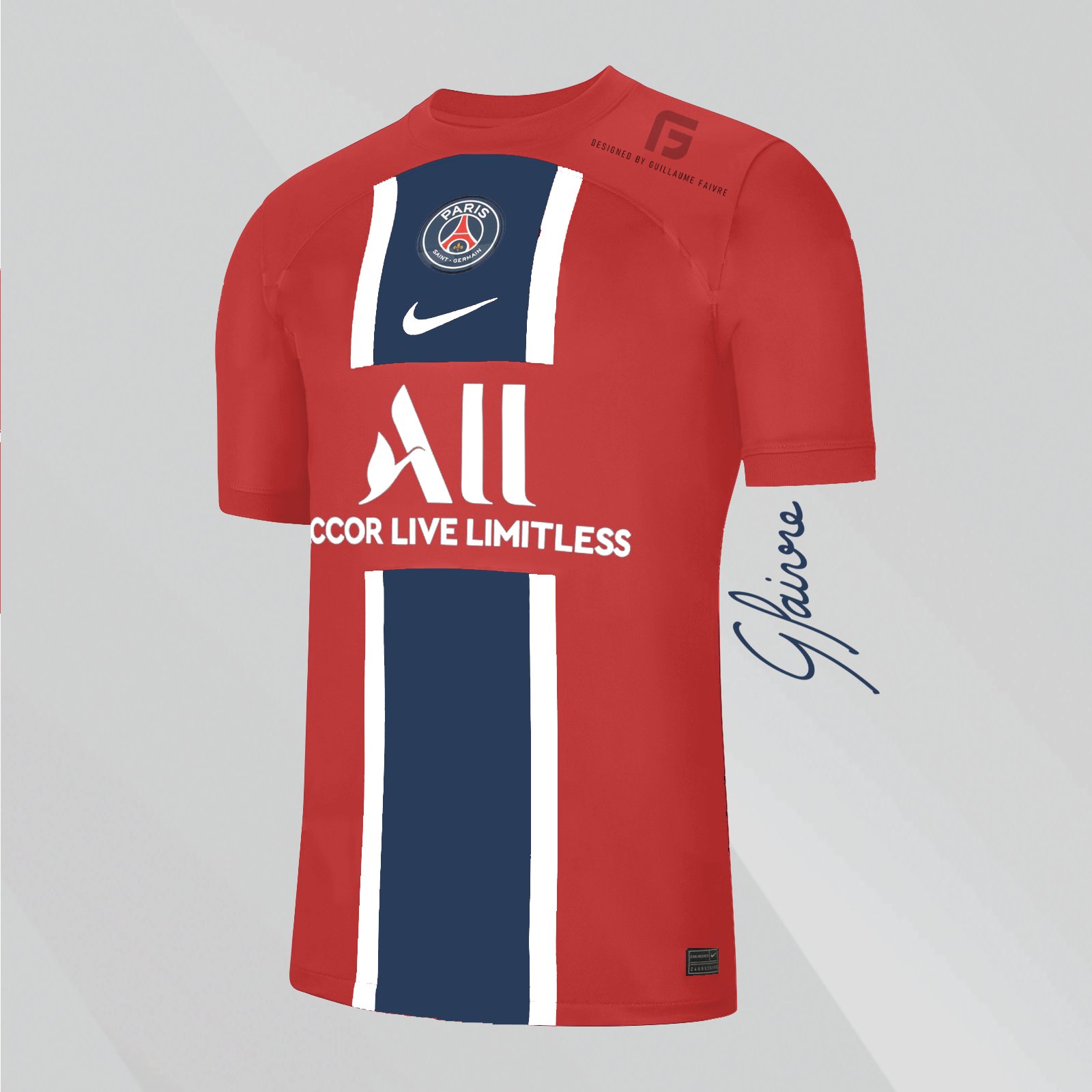 maillot psg concept kit guillaume faivre