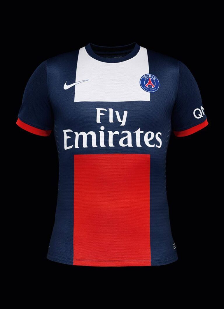 Maillot PSG Domicile 2013-2014, Nike, Taille M, Homme, Manches Courtes