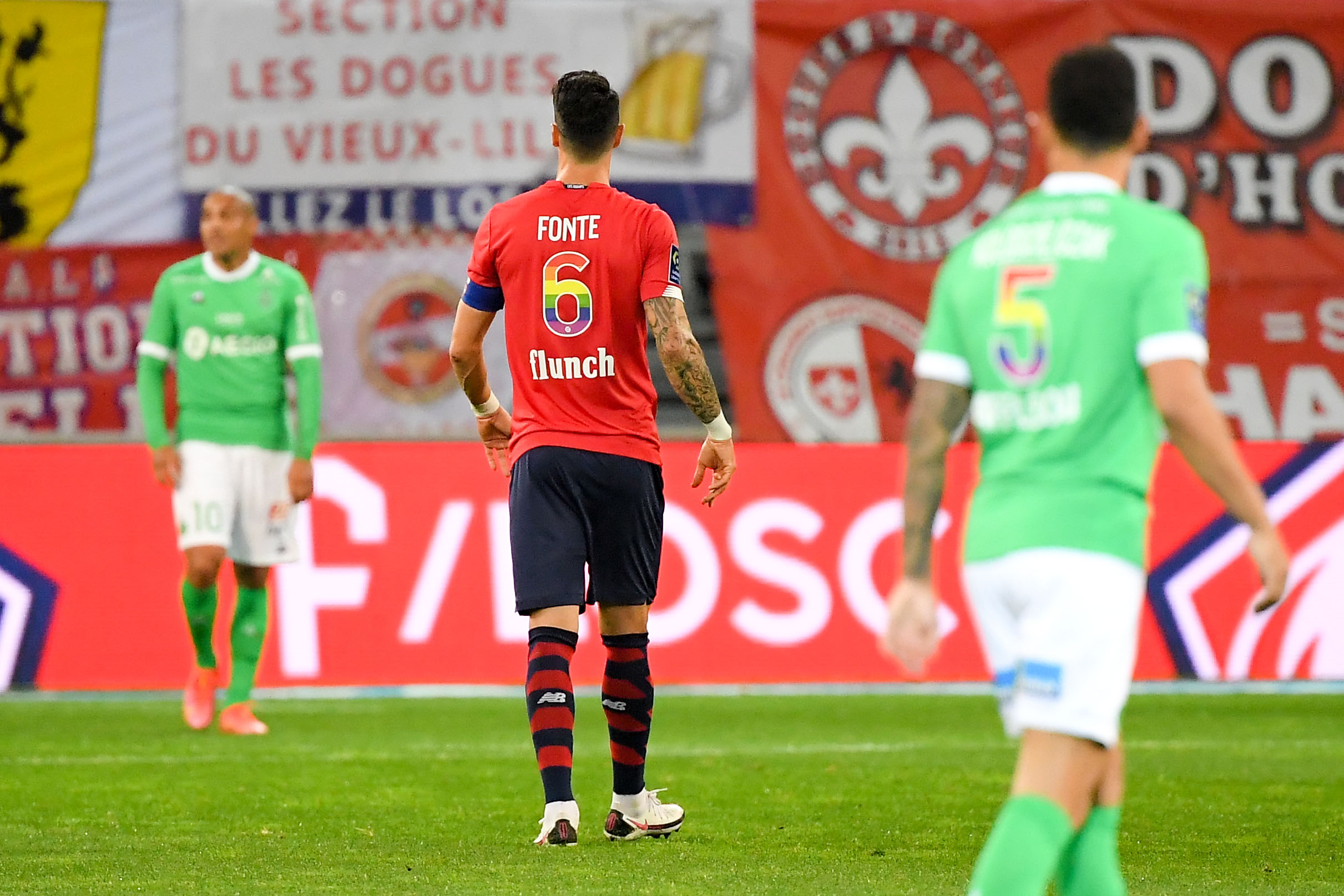 flocage arc-en-ciel- maillot ligue 1