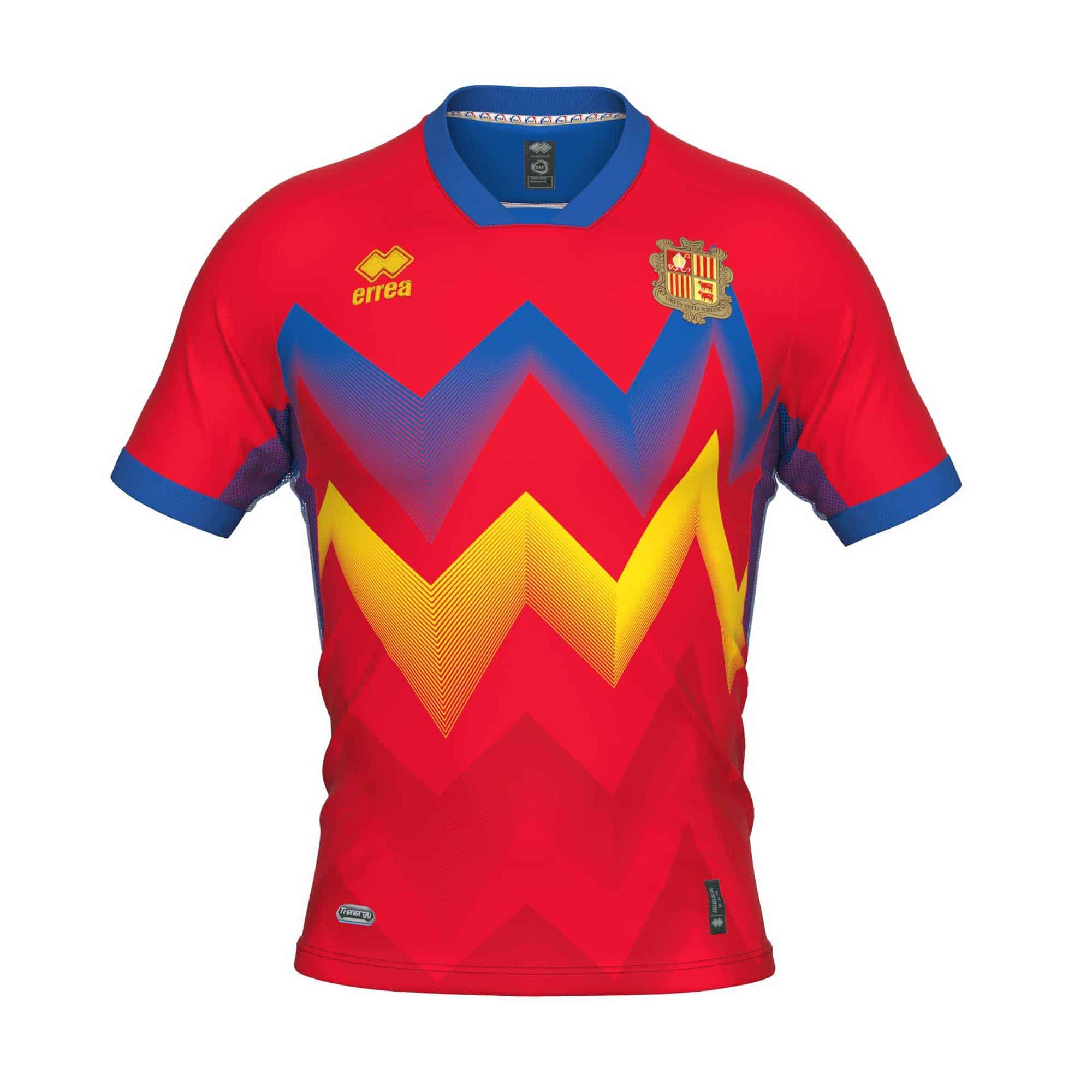 maillot andorre 2022 errea domicile