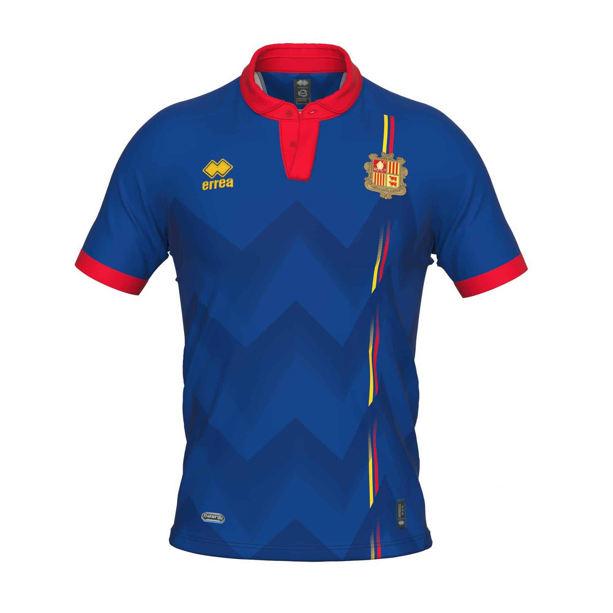 maillot andorre 2022 errea extérieur