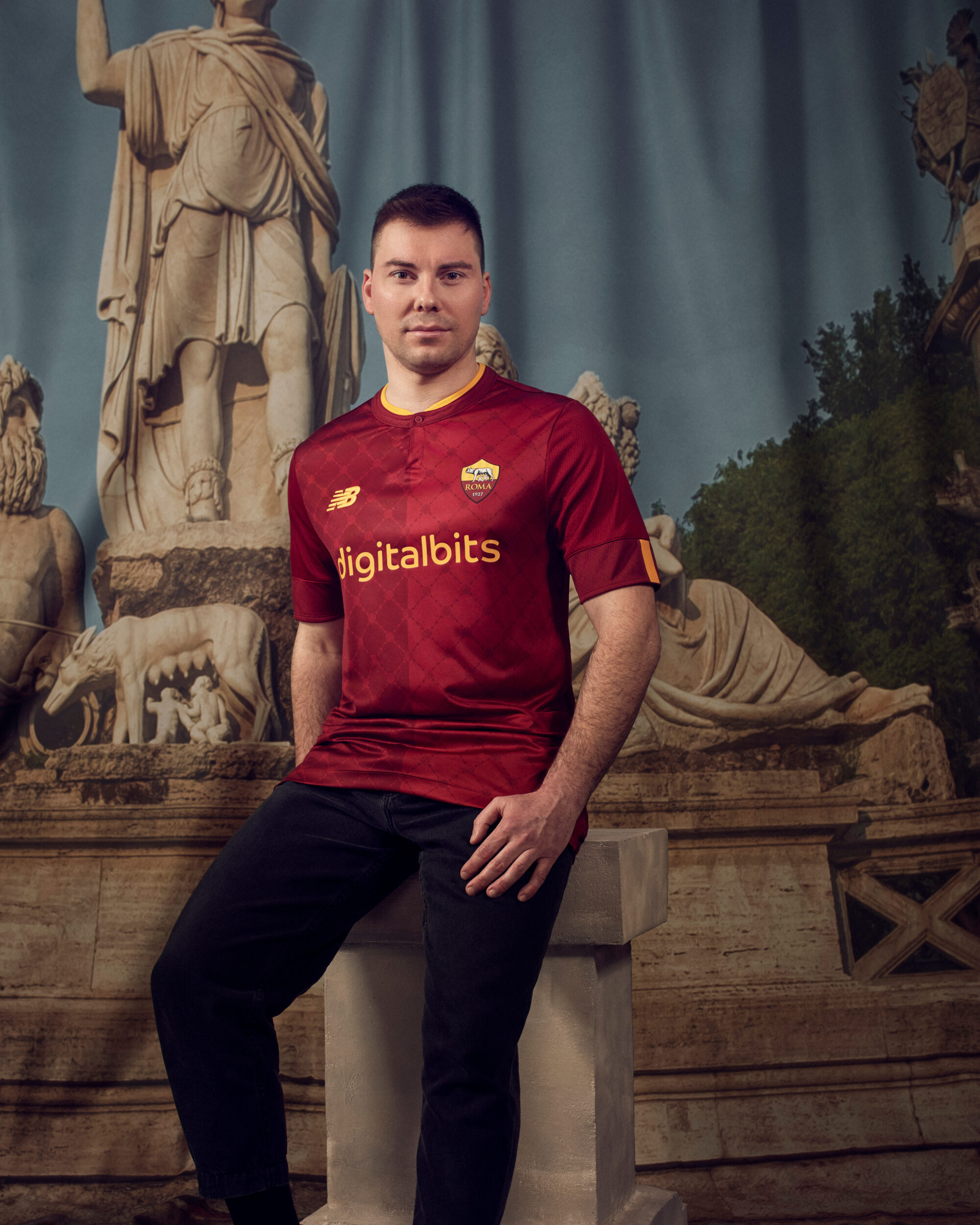 maillot as roma 2022 2023 domicile