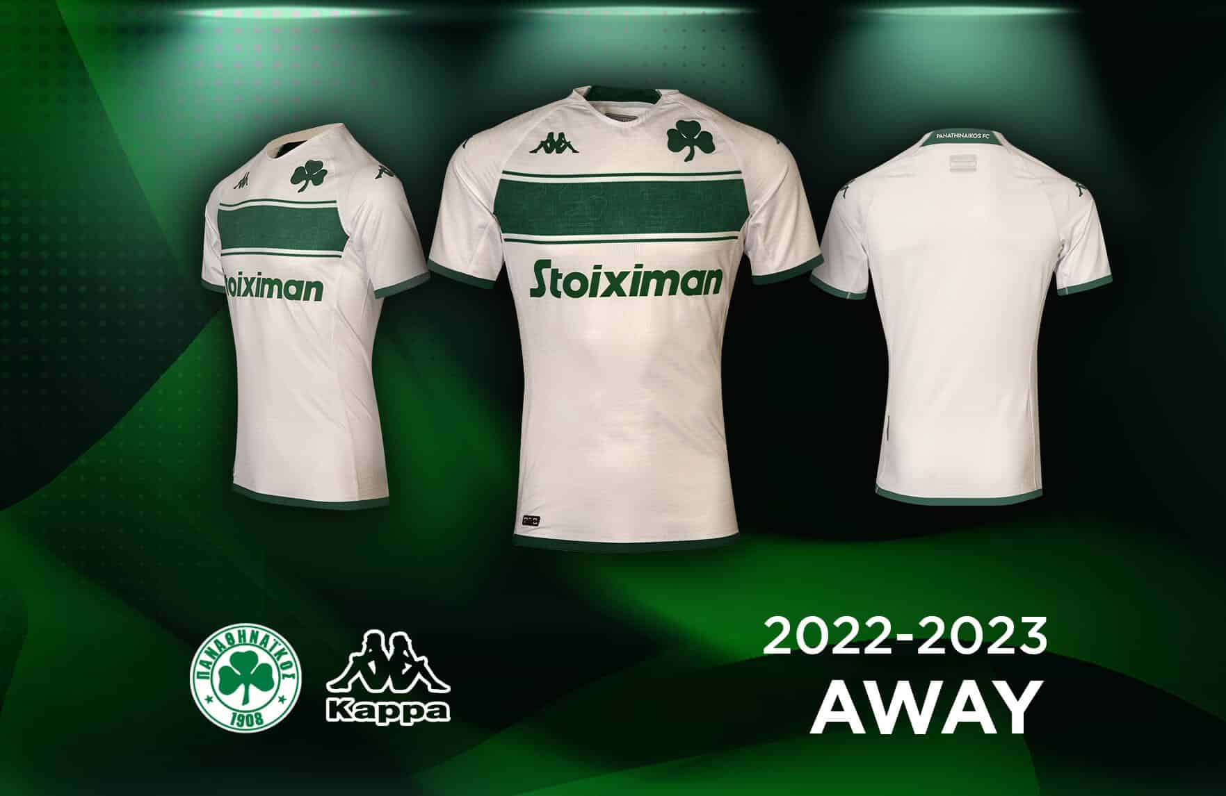 maillot Panathinaikos 2022 2023 exterieur kappa