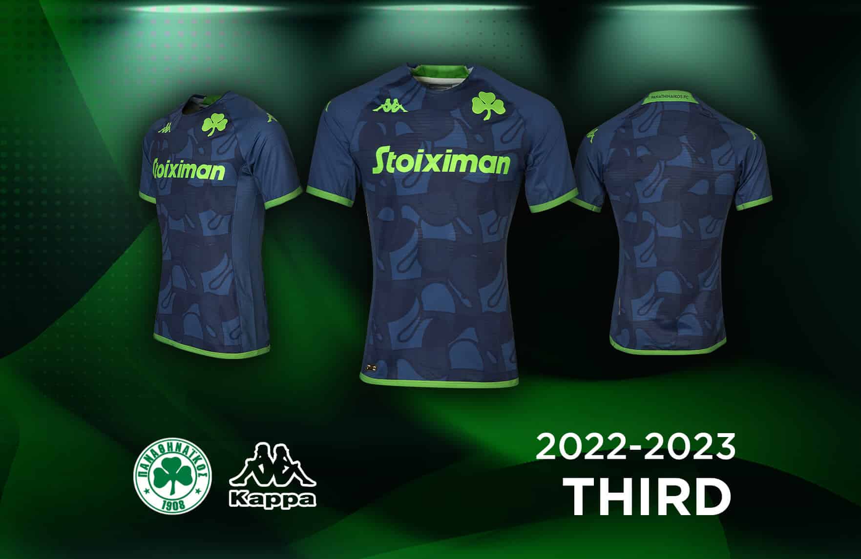maillot Panathinaikos 2022 2023 third kappa