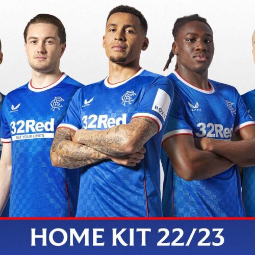 Image de l'article Rangers : Castore imagine un maillot à damier pour la saison 2022-2023