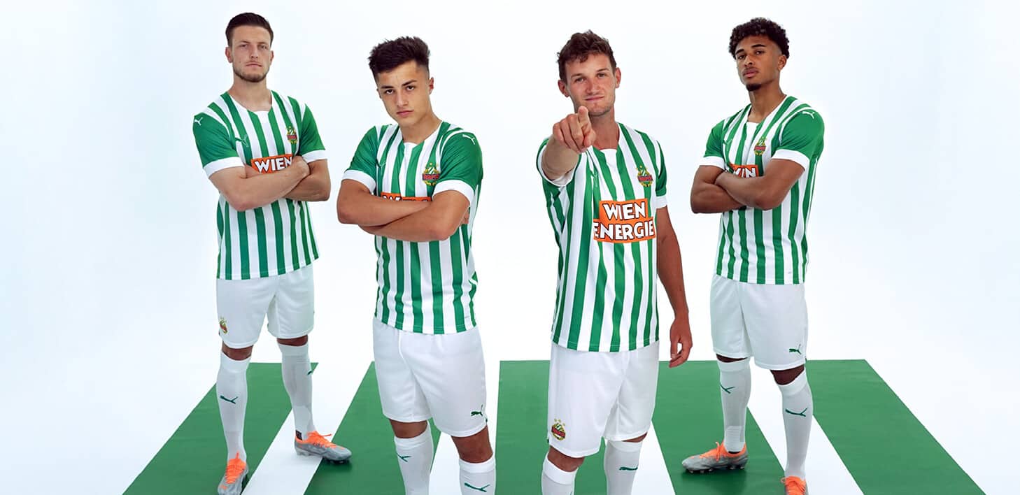 Maillot Rapid Wien 2017/19 – Adidas, Domicile, #11 Hofmann, Taille M (neuf Avec étiquettes)