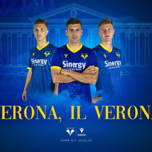 Image de l'article L'Hellas Vérone s'inspire de la cité romantique pour son maillot 2022-2023