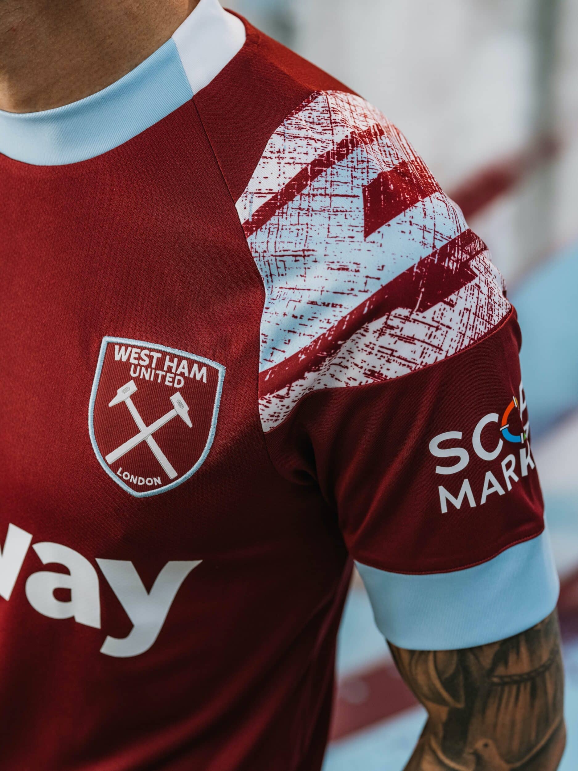 maillot west ham 2022 2023 domicile umbro