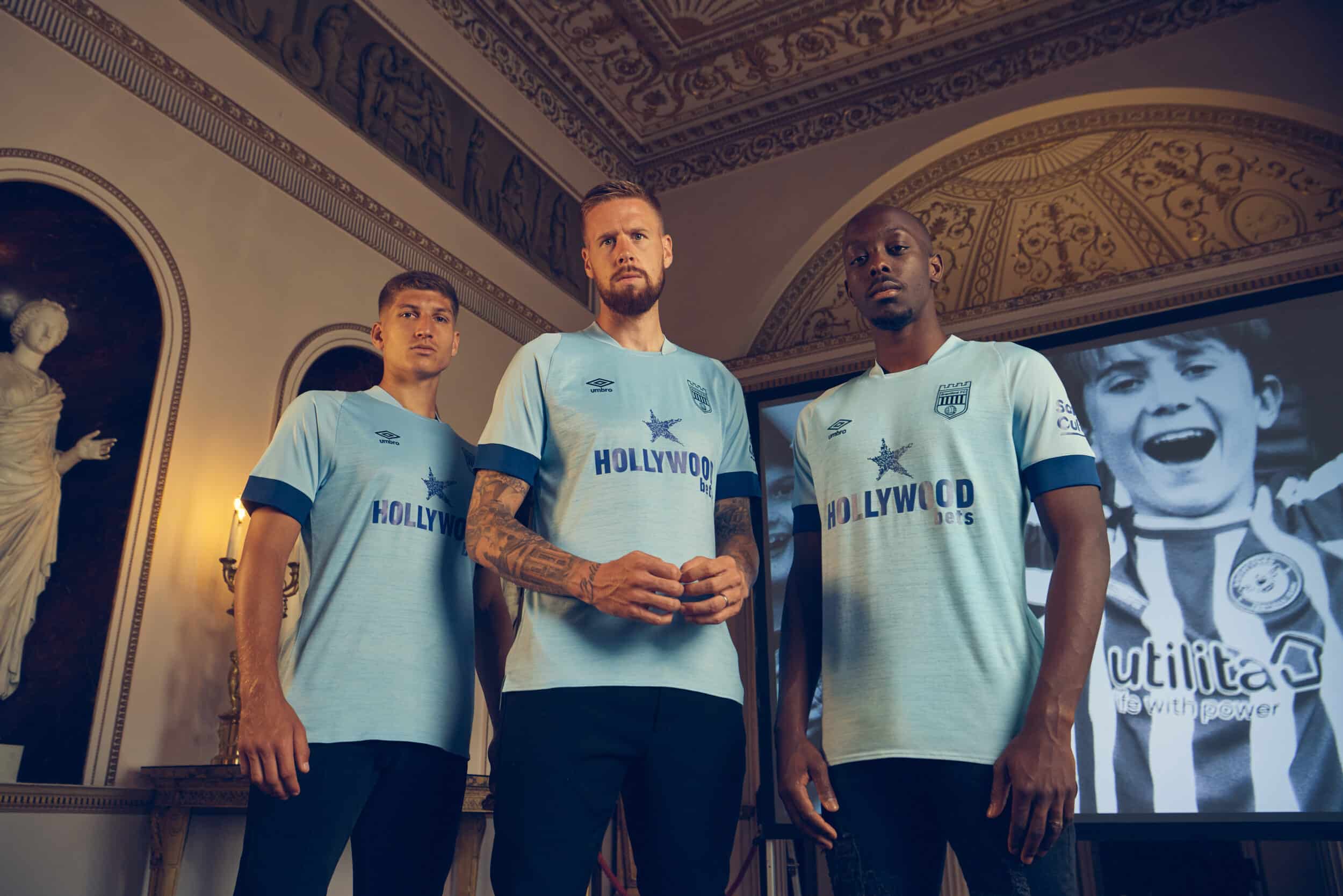 maillot brentford extérieur 2022 2023 umbro