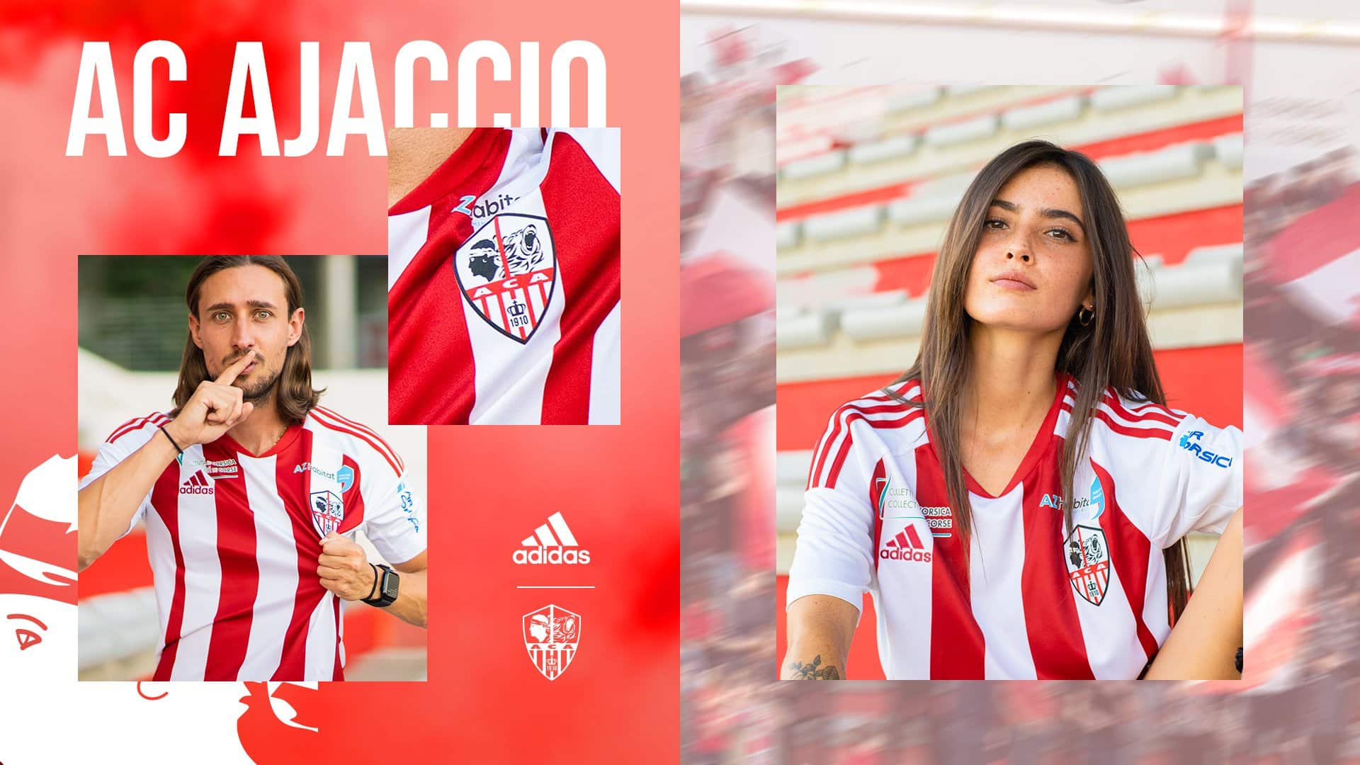 maillot ajaccio 2022 2023 domicile