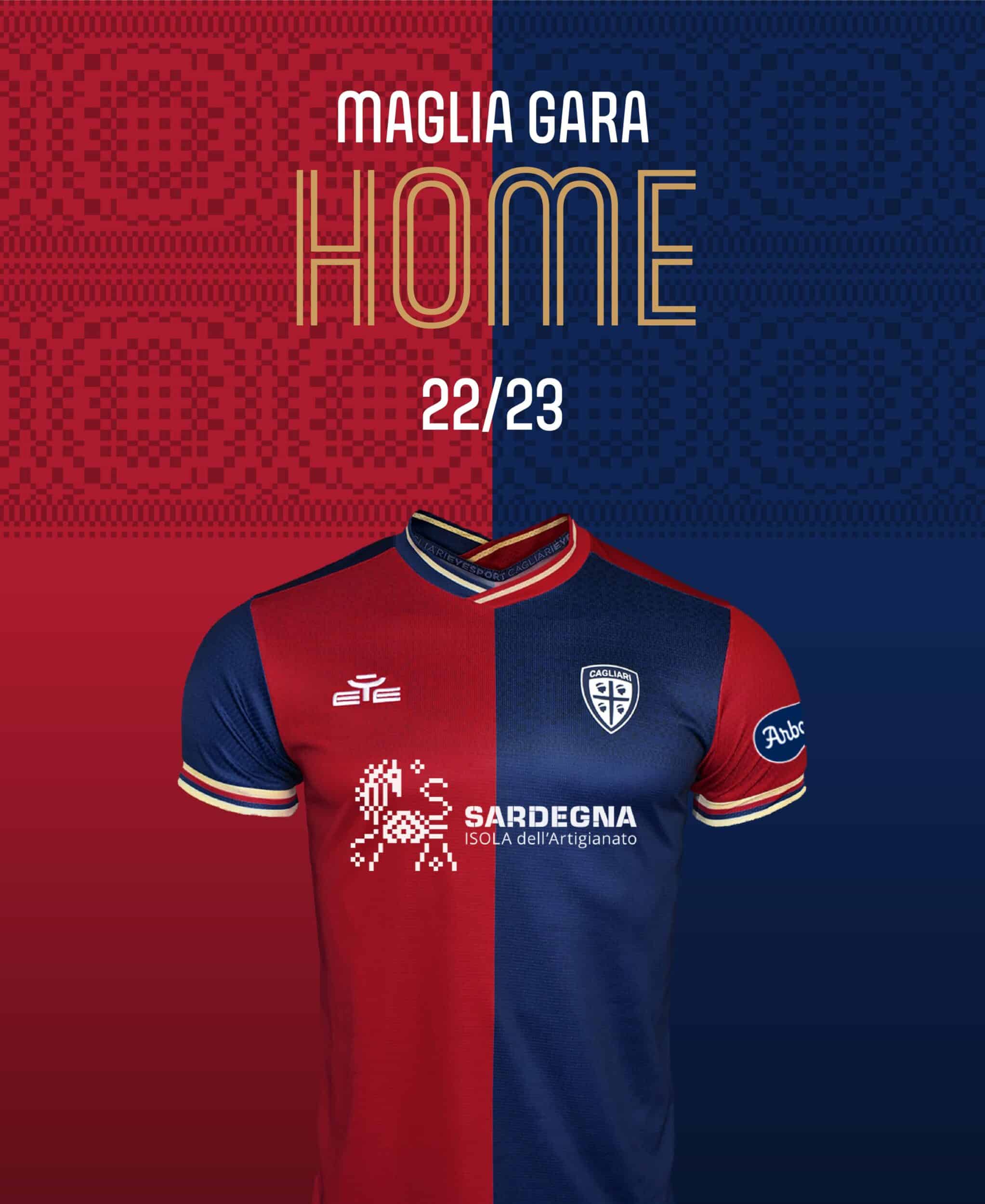 maillot cagliari 2022 2023