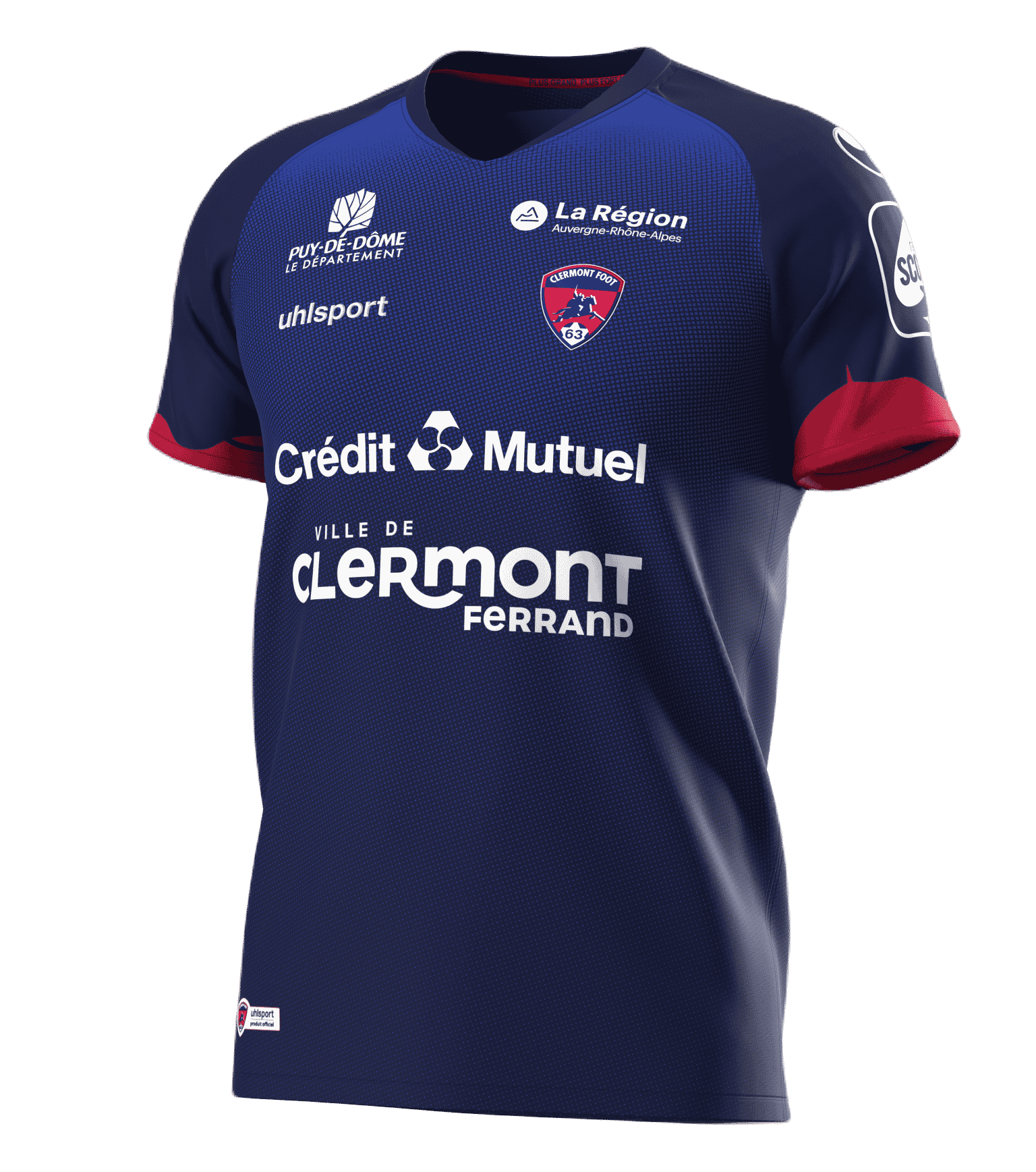 maillot clermont 2022 2023 domicile
