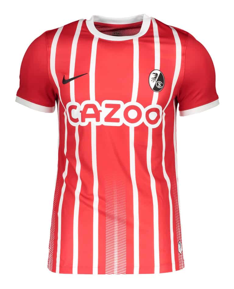 Maillot SC Fribourg 2010/2011 Taille L – Signé Par L’Équipe, Nike, Bundesliga