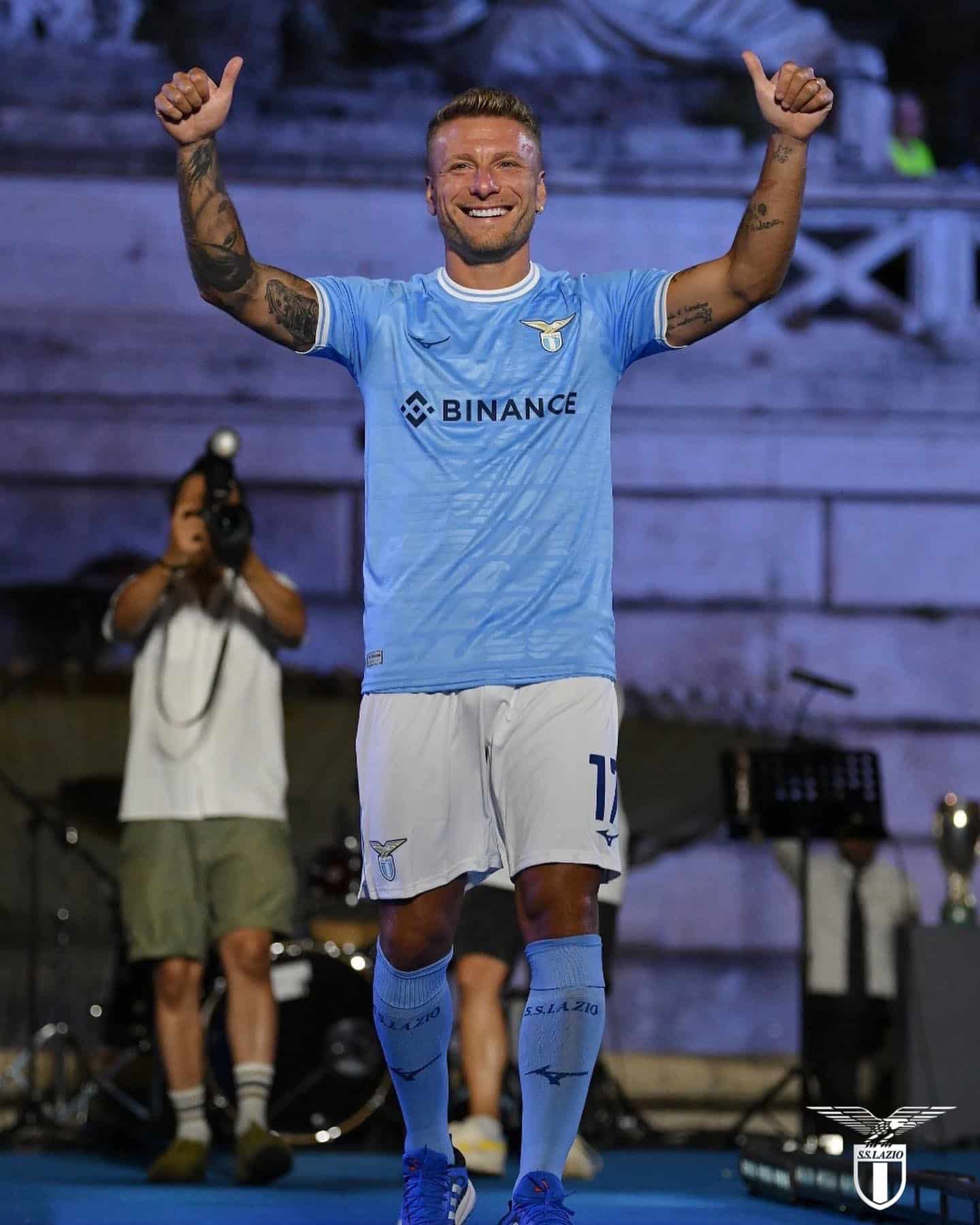 maillot lazio rome 2022 2023 domicile mizuno
